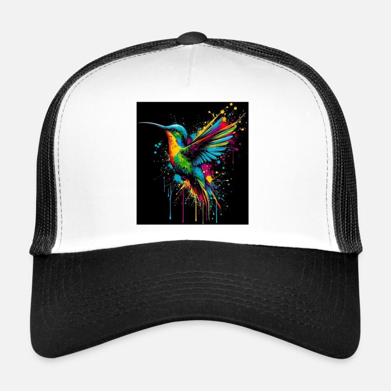 hummingbird - Trucker Cap - white/black