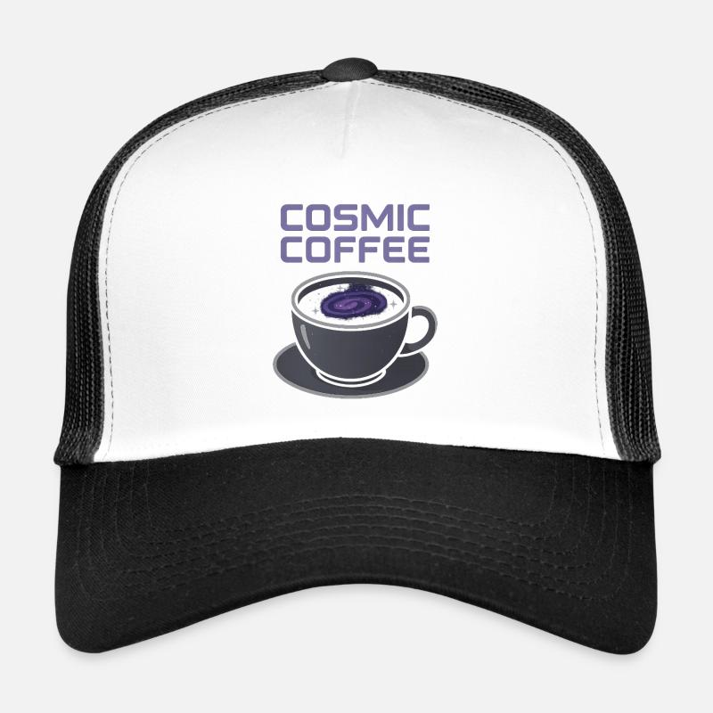 Cosmic Coffee Galaxy Mug Trucker Cap