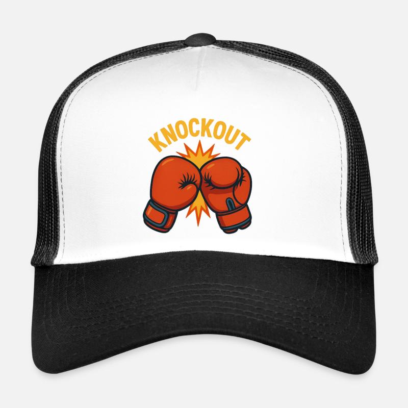 Knockout – Bande dessinée de gants de boxe Casquette trucker 