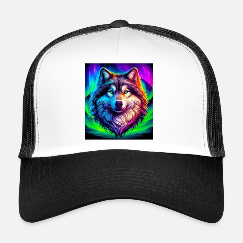 Wolf - Trucker Cap - Weiß/Schwarz