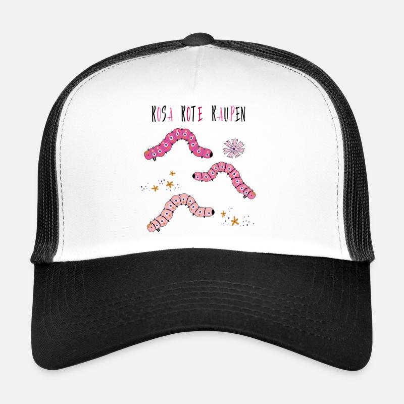 Pink Red Caterpillars Trucker Cap
