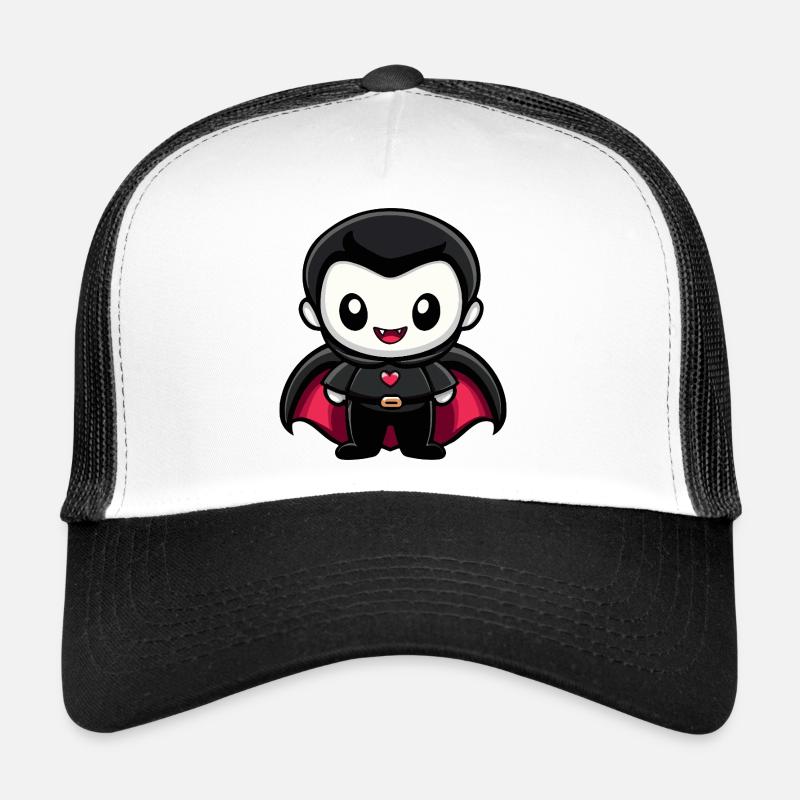 Vampire Halloween Cute Comic Trucker Cap