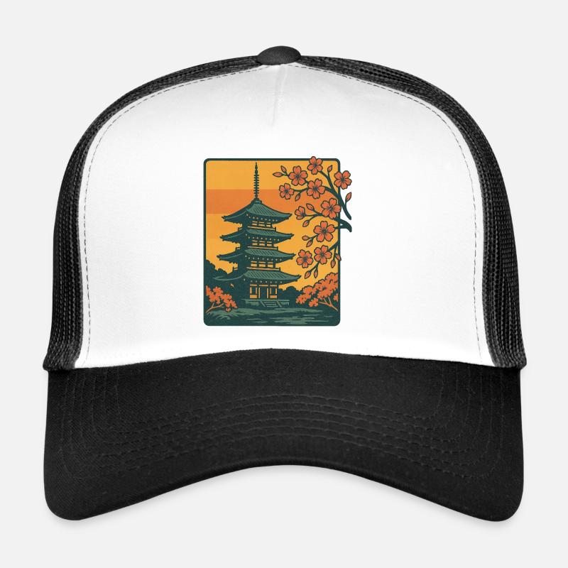 Temple japonais Casquette trucker 