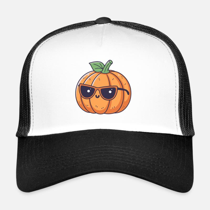 Citrouille chic lunettes Casquette trucker 