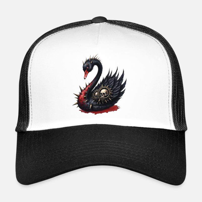 Crâne Épines Cygne Casquette trucker 