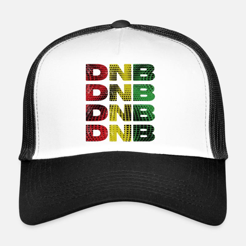 DNB Grid Rainbow Print Trucker Cap