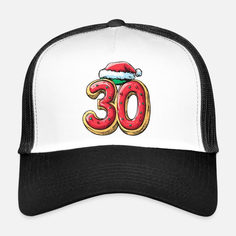 Biscuit 30 chiffres Noël Casquette trucker 