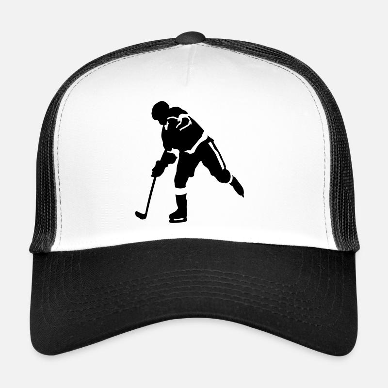 Eishockey - Trucker Cap - Weiß/Schwarz