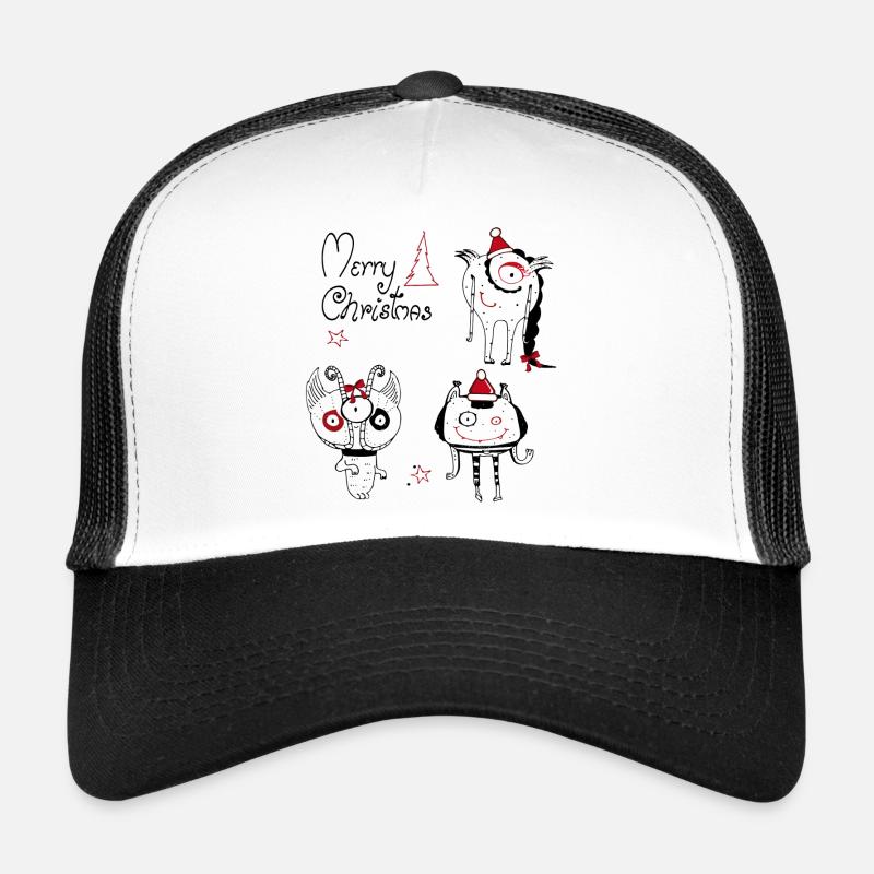 Monstres de Noël Casquette trucker 