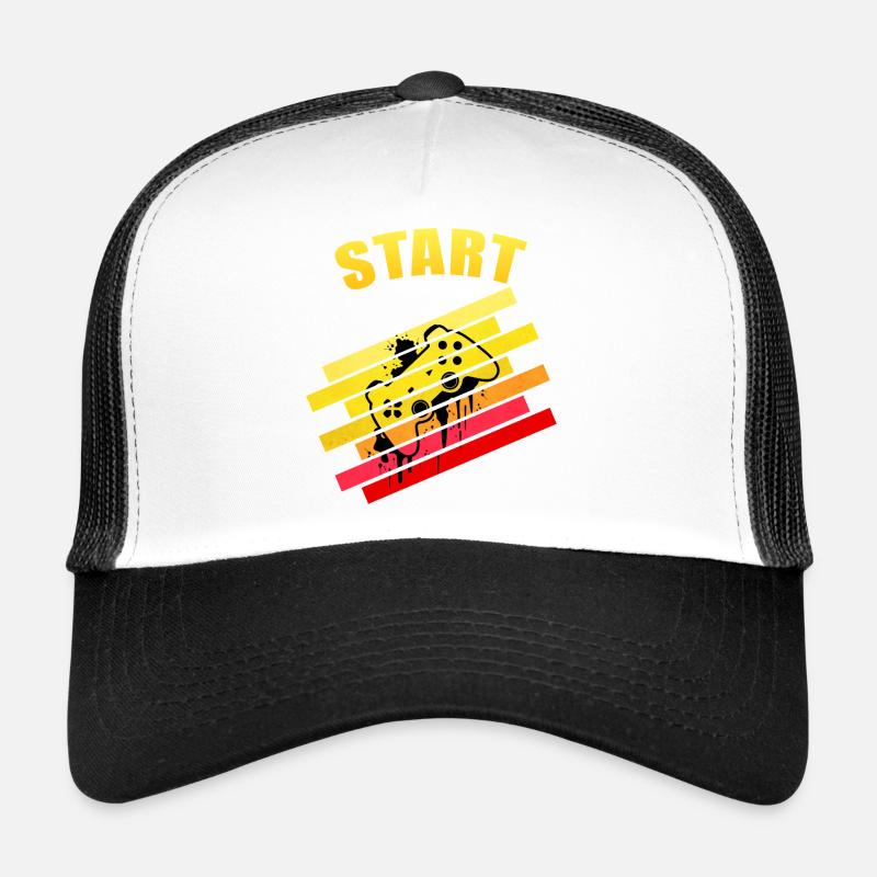 Retro Vintage Start Gaming Controller | Neon Graff Trucker Cap