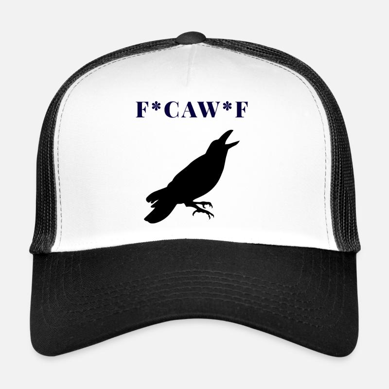 FCAWF Funny Crow Bird Design Trucker Cap