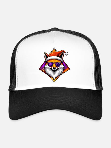 Fuchs Santa Swag - Trucker Cap - Weiß/Schwarz - Vorne