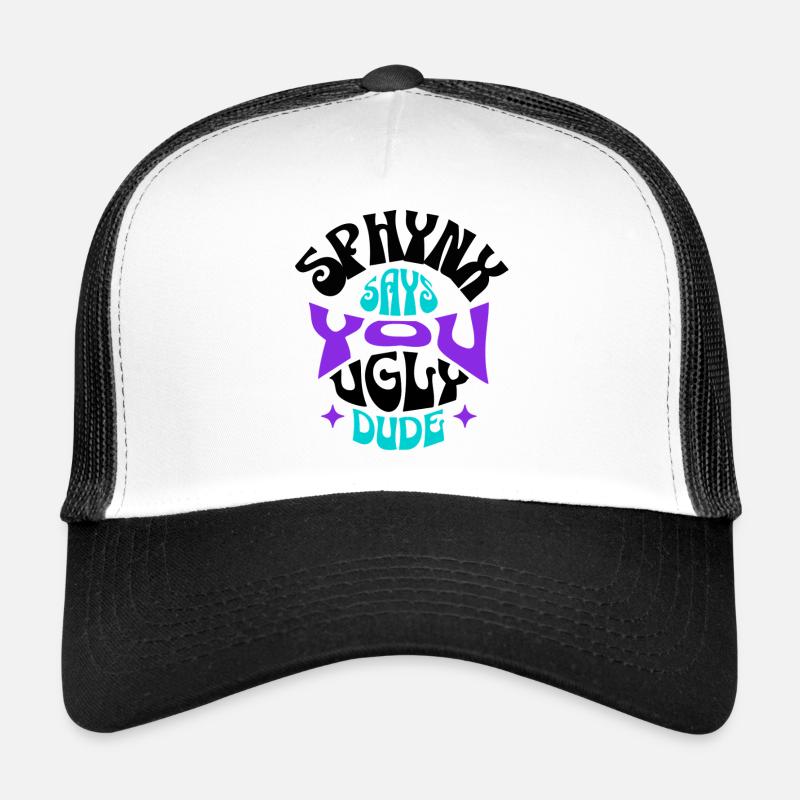 Sphynx Cat Drôle Casquette trucker 