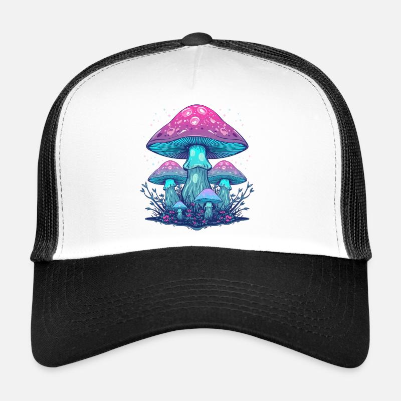 Champignons Néon Éthéré Casquette trucker 