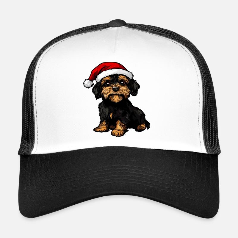 Chien Père Noël Casquette trucker 
