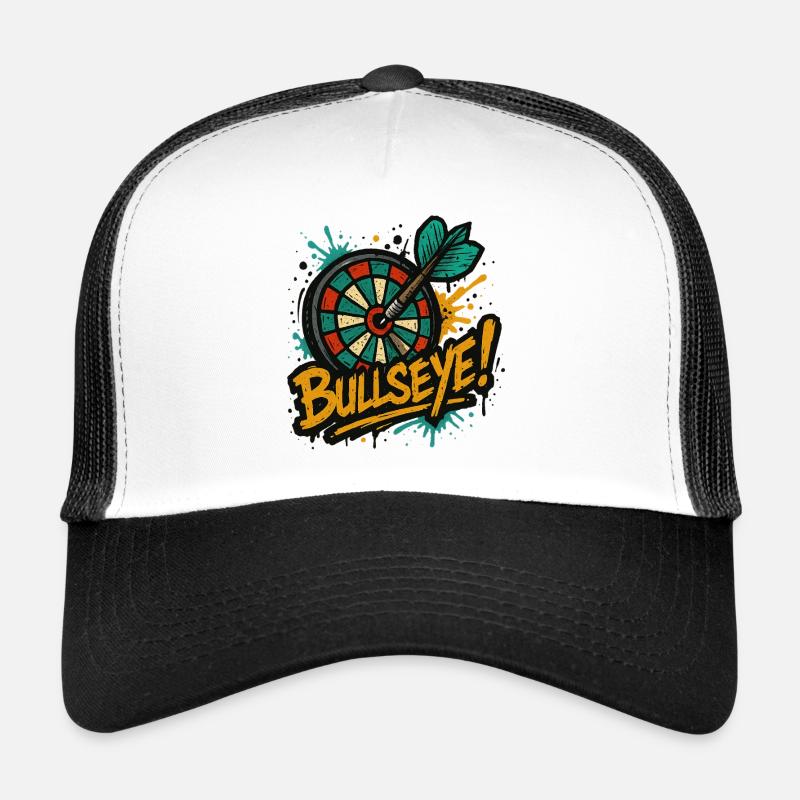 Dart Bullseye - Trucker Cap - Weiß/Schwarz