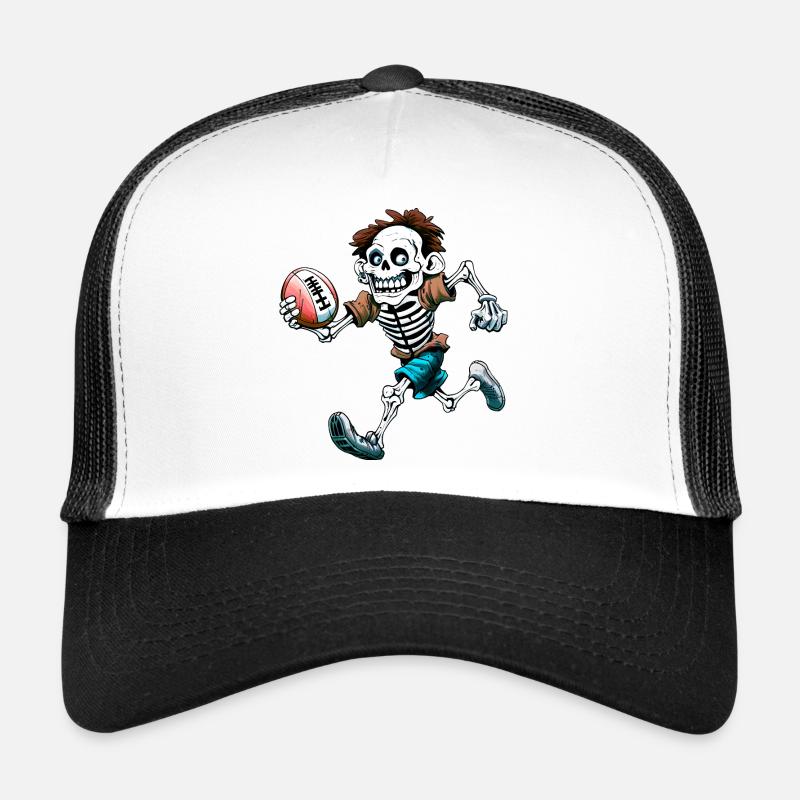 Skeletons Rugby / Rugby Player Skeleton Casquette trucker 