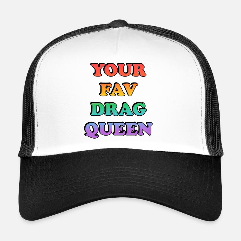 Dein Lieblings-Drag-Queen-Regenbogen Trucker Cap