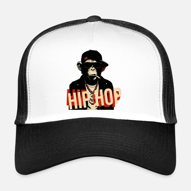 Icône du Hip Hop Chimpanzé Bling Casquette trucker 