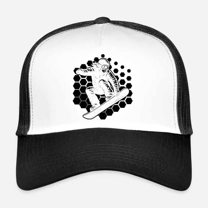 Graphisme de snowboard pour snowboard Casquette trucker 