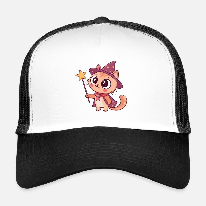 Chaton Magicien Pastel Casquette trucker 