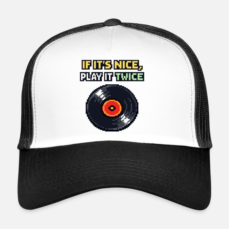 Si c’est bien, joue-le deux fois - Casquette trucker  - blanc/noir