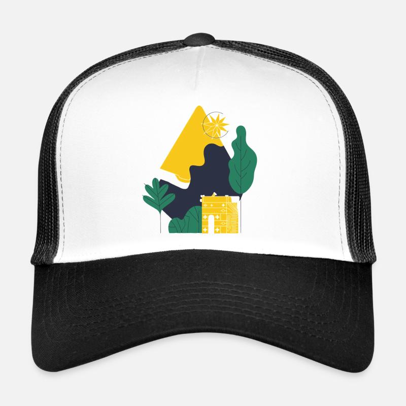 Paysage désertique abstrait Casquette trucker 