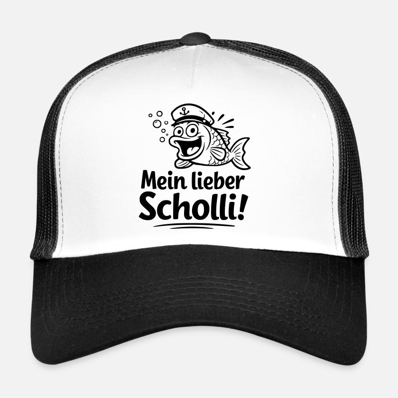 mein lieber scholli - Trucker Cap - Weiß/Schwarz