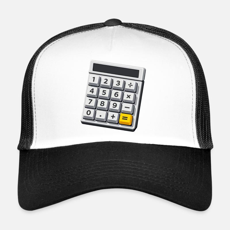 Calculatrice de costumes de carnaval Professeur de maths Casquette trucker 
