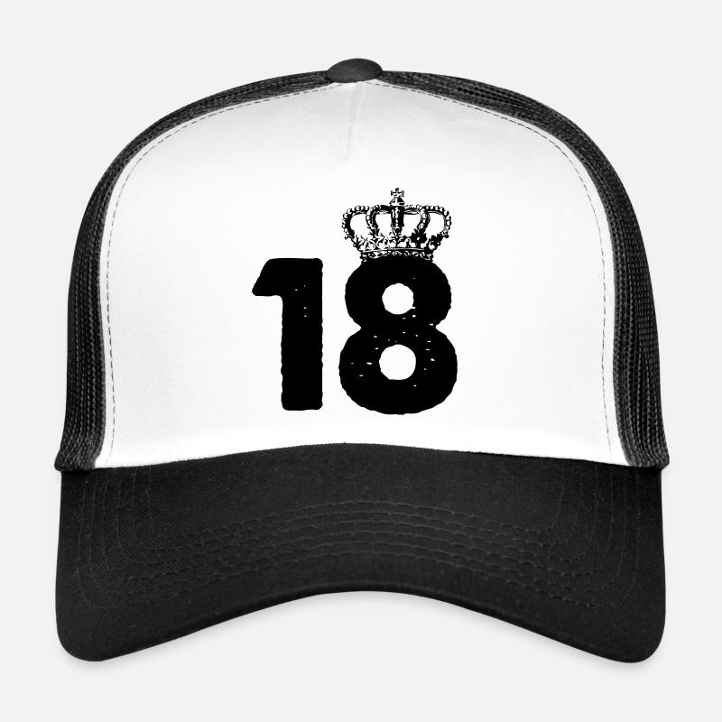 18 Corone - Cappellino sportivo - bianco/nero