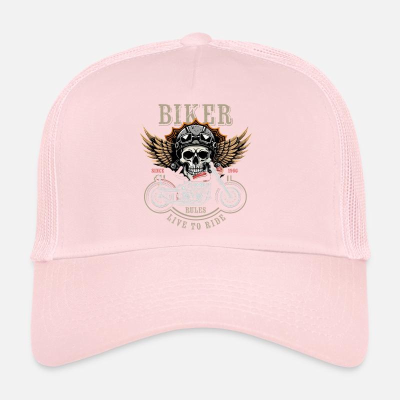 Biker Rules - Since 1966 - Live to Ride Trucker Cap