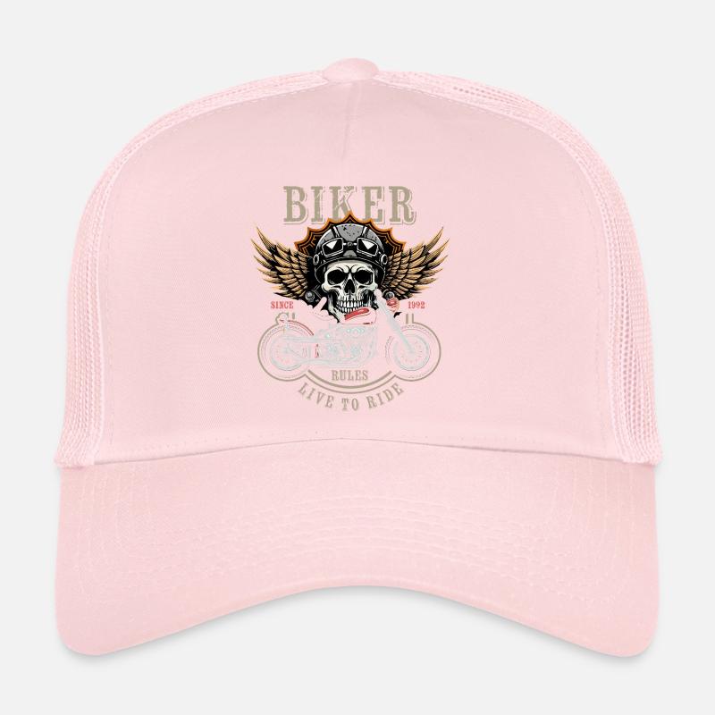 Biker Rules - Since 1992 - Live to Ride Trucker Cap