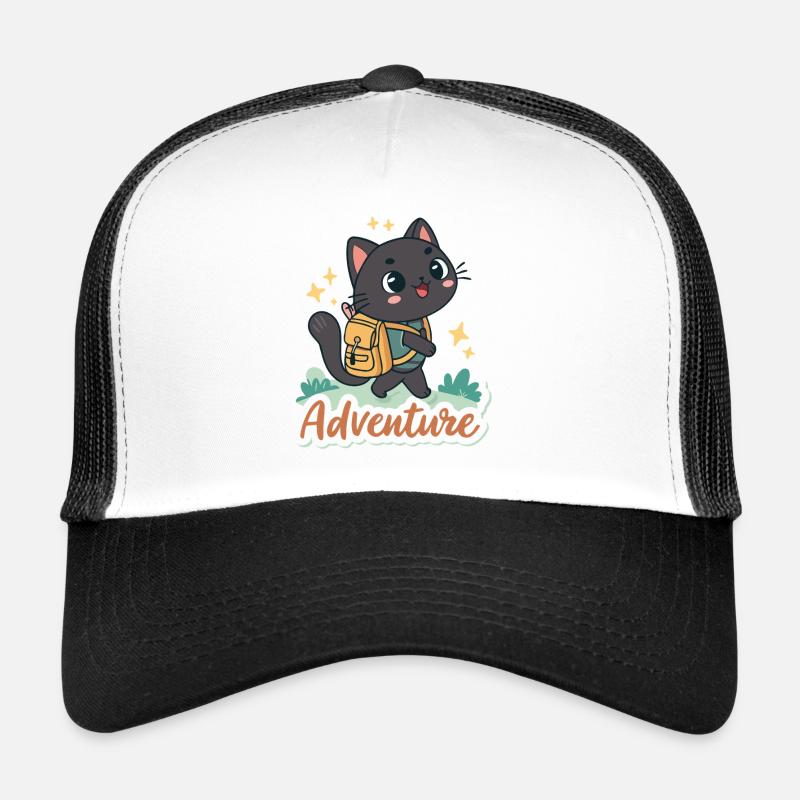 Aventure chat explorateur Casquette trucker 