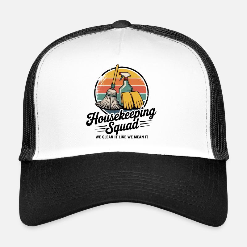 Conception de nettoyage amusante Casquette trucker 