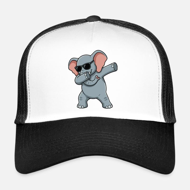 Éléphant drôle dans le style dab Casquette trucker 