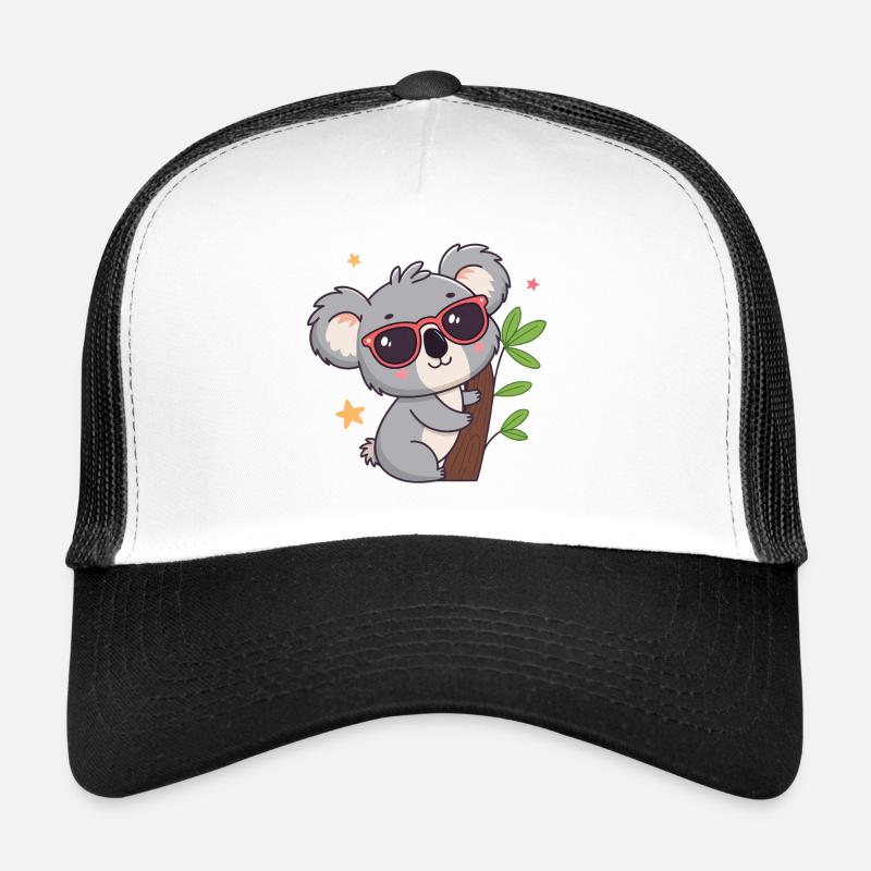 Koala chic soleil lunettes rouges Casquette trucker 