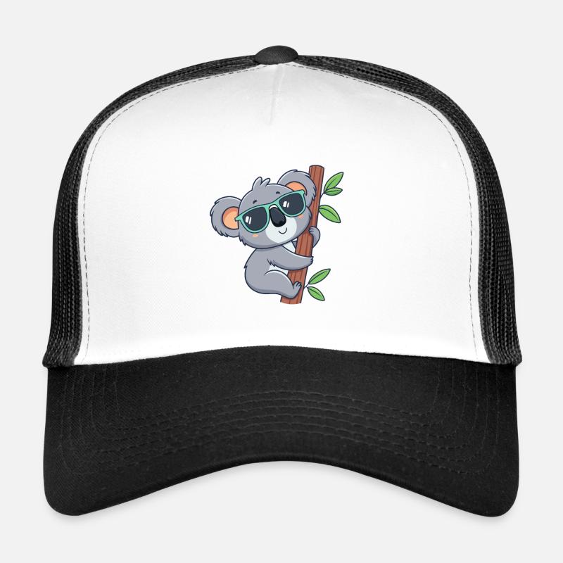 Koala Trendy Sonnenbrille - Trucker Cap - Weiß/Schwarz