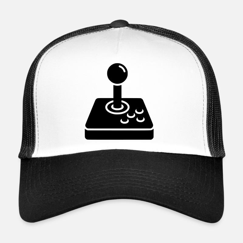 Icône d’arcade rétro joystick Casquette trucker 