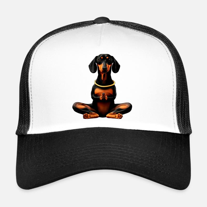 Teckel de yoga Casquette trucker 