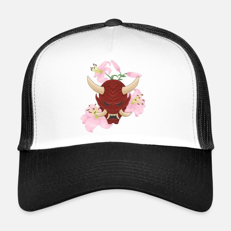 Oni x Pink Lilies - Trucker Cap - white/black