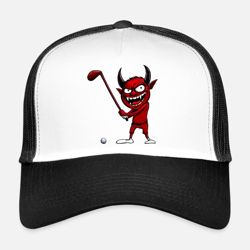 Golf Teufel - Trucker Cap - Weiß/Schwarz