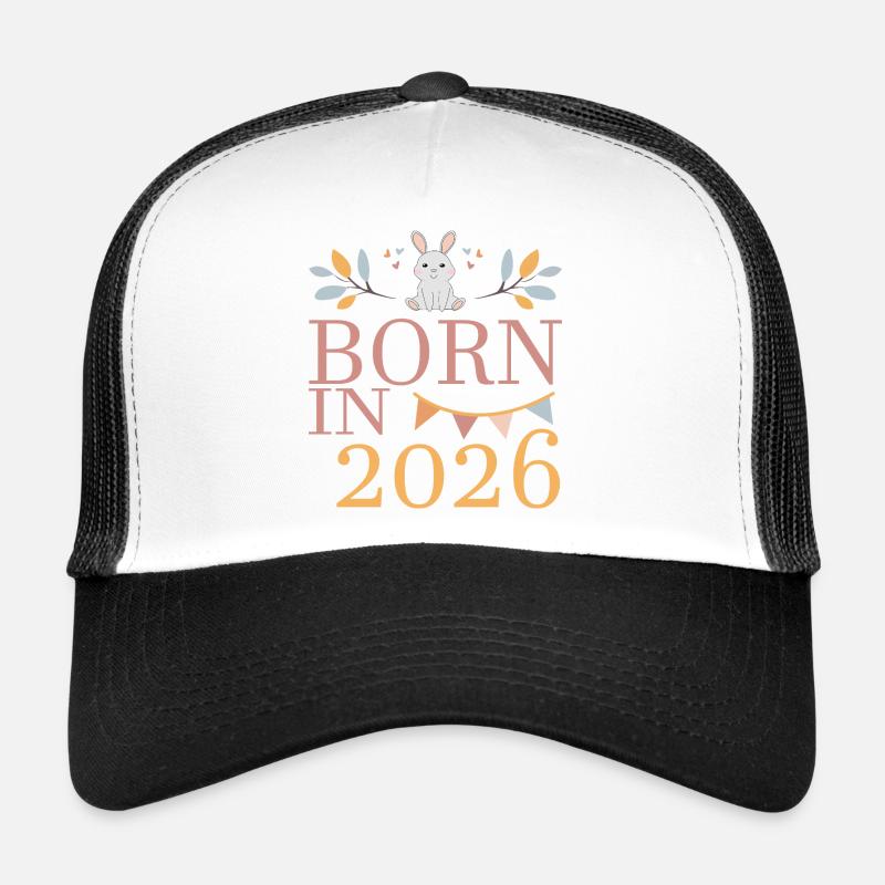 Born in 2026 Baby Katze bald Mama Geschenk Trucker Cap