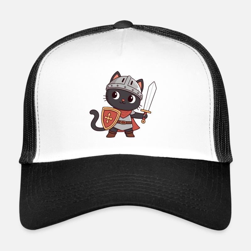 Black Cat Knight Trucker Cap