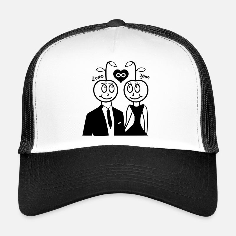Happy Cherry - Couple Design Casquette trucker 
