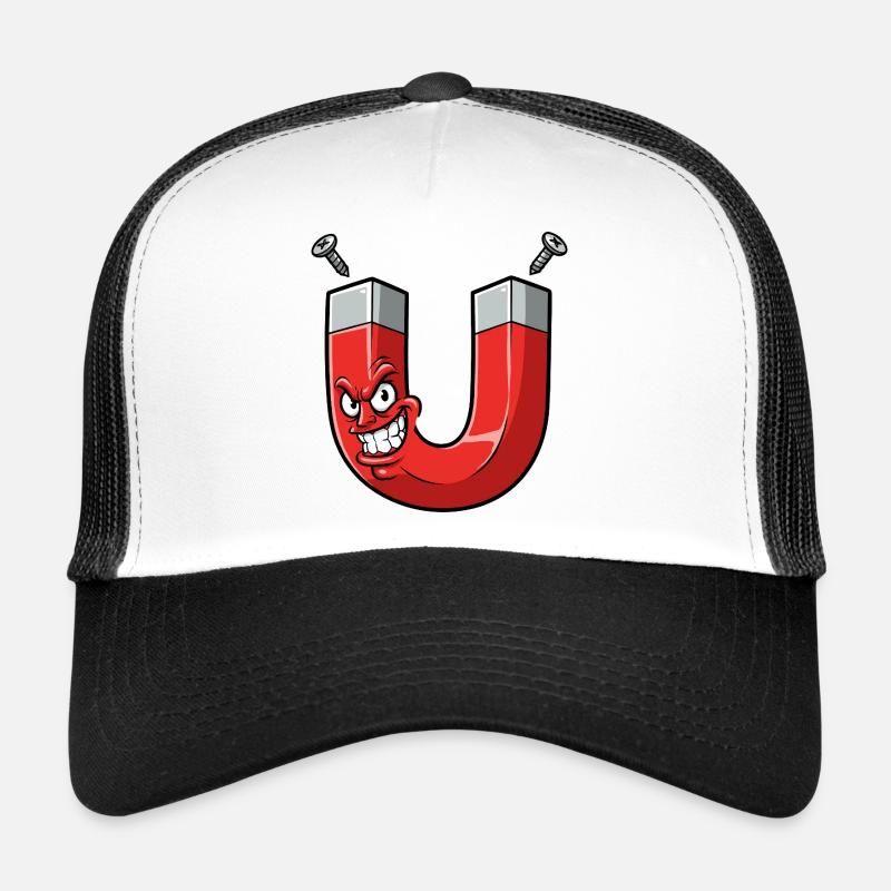 Dessin animé aimant en colère avec des vis Casquette trucker 