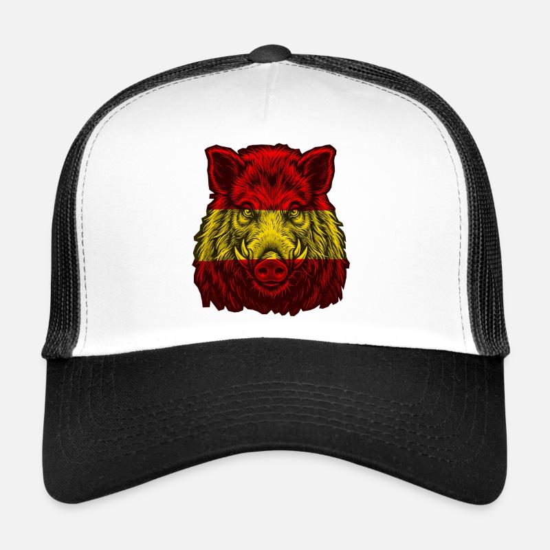 Sanglier Drapeau espagnol espagnol Casquette trucker 
