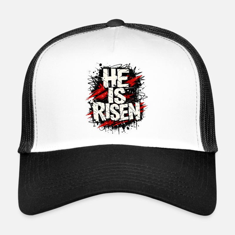 Il est Jésus ressuscité de Pâques Casquette trucker 