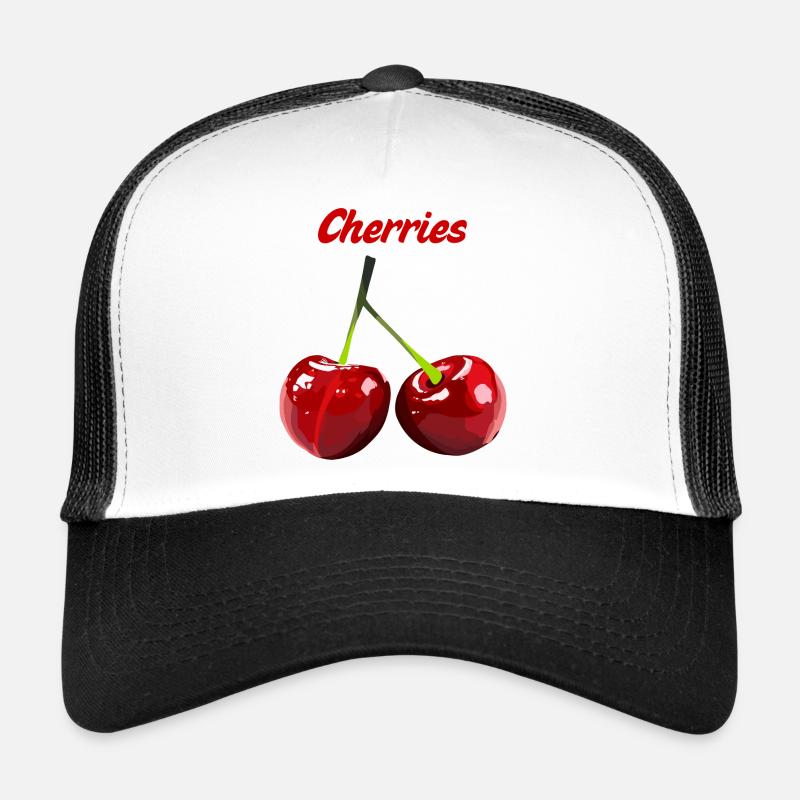 Cerises Imprimé rétro Casquette trucker 
