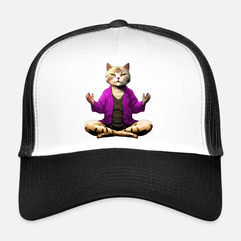Chat Yogi Casquette trucker 