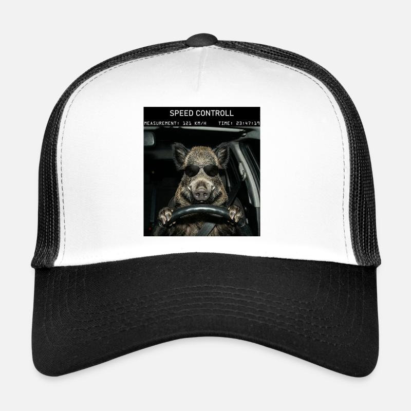 Wild boar speed control Trucker Cap